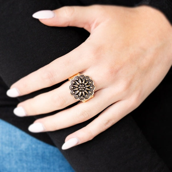 Desert Sunflower - Gold Ring