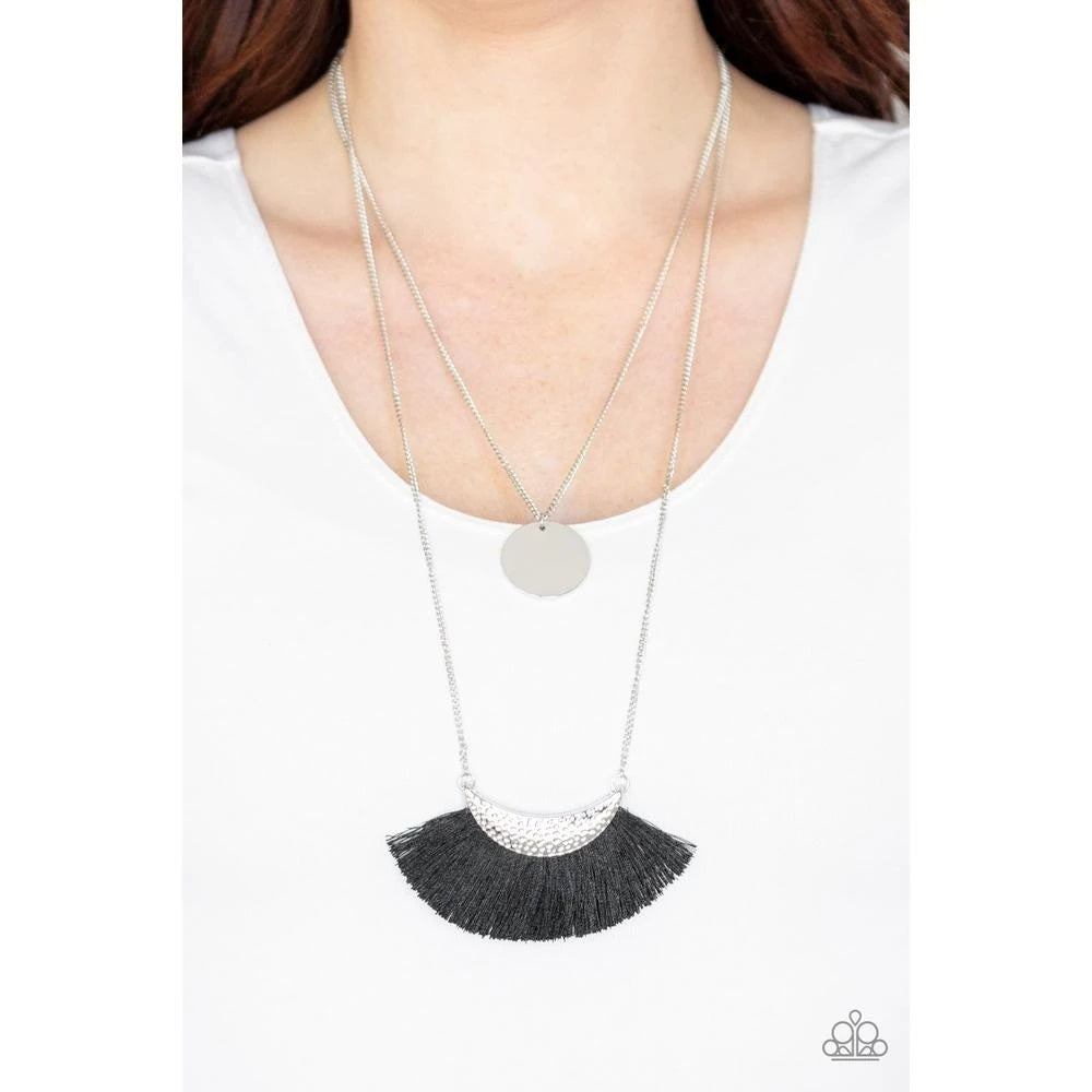 Tassel Temptation - Black Necklace - Paparazzi